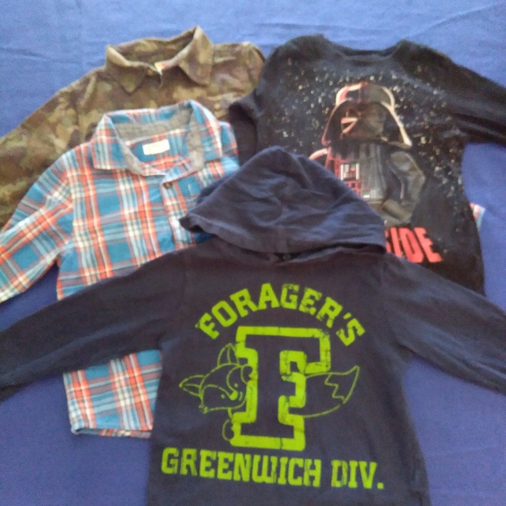 BOY BUNDLE OF 4 - LONG SLEEVE SHIRTS